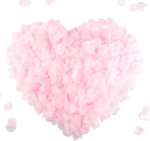 VANTUR Pétales de rose artificiels en soie rose durables 4,5 cm 100 pièces Autres occasions Décoration de fête - Product Image 1