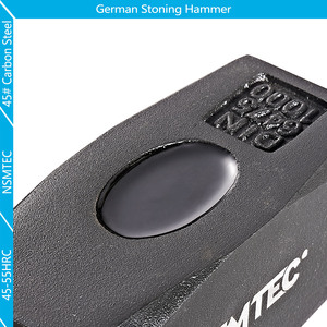 NSTF803000 Tête de traitement thermique Heavy Duty Sledgehammer 3KG Type allemand Stoning Hammer 3000G Avec manche en fibre de verre Long - Product Image 3