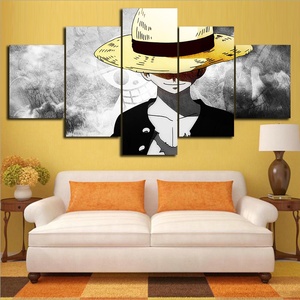 5 pezzi HD Stampe Foto di Monkey <span class=keywords><strong>D</strong></span>. Rufy Anime Poster a getto <span class=keywords><strong>d</strong></span>'inchiostro stampa artistica su tela <span class=keywords><strong>opera</strong></span> <span class=keywords><strong>d</strong></span>'<span class=keywords><strong>arte</strong></span> per la parete - Product Image 3