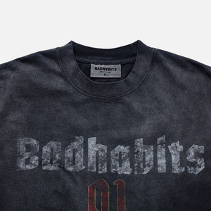 เสื้อยืดโอเวอร์ไซส์ทรงบ็อกซี่ลายกราฟิกสีดำล้างสี ยี่ห้อ Zerone ผ้าฝ้ายนุ่ม สไตล์วินเทจ สตรีทแวร์ลำลอง คอกลม - Product Image 2