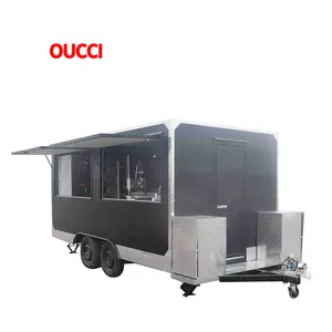 Cheap 12 ft 3m food trailers fully equipped seasoning plant