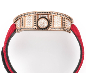 Reloj Mecánico de Diseño de Lujo con Caja de Acero Inoxidable y Diamantes Clásicos, Esfera Hueca y Correa de Goma para Hombre - Tiempo Preciso - Product Image 6