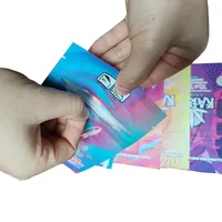 Sacs en mylar 1lb Pochettes personnalisées à fermeture éclair résistantes aux enfants pour Ca