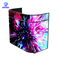 Table d'affichage LED intérieure pleine couleur P2 P2.5 à taux de rafraîchissement élevé, taille personnalisable, pour stand DJ, festivals de musique et soirées