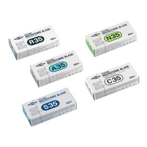 Degao Stainless Steel Microtome Blades R35/A35/N35/S35 <b>Paraffin</b> Tissue Sectioning Tools 50pcs/Box For Histology Lab - Product Image 2