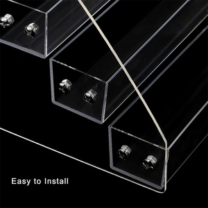 Sunglass Organizer đứng Acrylic Sunglass chủ rõ ràng Kính Countertop Khay lưu trữ để làm nổi bật kính - Product Image 3