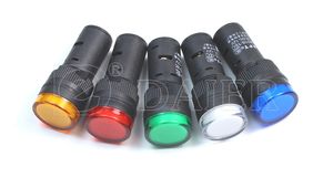 Pannello pilota indicatore di plastica luce Led 16mm rosso verde giallo blu colori bianchi con <span class=keywords><strong>2</strong></span> condensatore e terminale a vite - Product Image 5