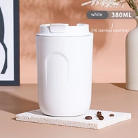 Nouvelle Tasse à Café Isotherme 380 ml en Acier Inoxydable 316 à Double Paroi avec Logo Personnalisé, Modèle 2026, Idéale comme Cadeau d'Affaires pour la Vente en Gros