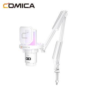 Microphone USB-C filaire COMICA EJoy Uni(A) RGB cardioïde à condensateur avec suppression du bruit, 24 bits 48 kHz, pour utilisation sur ordinateur de bureau, podcast, YouTube - Product Image 2