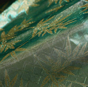 Revêtement mural en acier inoxydable ultra-fin, ignifuge, tissé jacquard métallique à motif bambou oriental, texture distinctive - Product Image 3