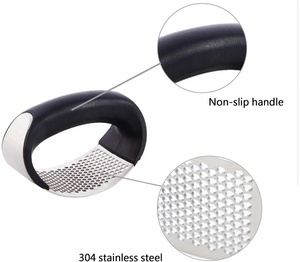 <span class=keywords><strong>Presse</strong></span> à <span class=keywords><strong>ail</strong></span> brosse professionnelle en acier inoxydable, avec poignée souple - Product Image 5