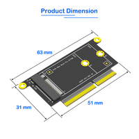 Carte adaptateur SSD M.2 NVMe pour Macbook Pro Retina 13 "A1708 2016-2017 2230/2242mm Key-M Compatible Desktop Use en stock