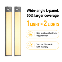 Lámpara LED de Aluminio con Sensor de Movimiento, Recargable, Magnética, para Gabinete, Bajo Encimera, Luz Nocturna para Cocina, Dormitorio, Escalera, Fábrica OEM