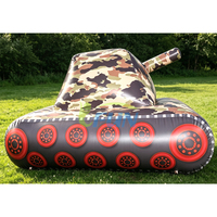 Caisse en bois hermétique pour laser tag et tir à l'arc, parcours d'obstacles, barricade gonflable de paintball, bunker gonflable de paintball