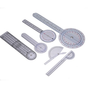 6 Cái/bộ Spinals Goniometer Thước Đo Góc Sử Dụng Đa Thước Đo Góc Y Tế Thước Đo Cột Sống 360 Độ 180 Độ - Product Image 4