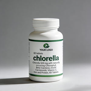 Chlorella <span class=keywords><strong>500</strong></span> <span class=keywords><strong>mg</strong></span>, Clorofilla Naturale, Beta-Carotene, Carotenoidi Misti, Vitamina <span class=keywords><strong>C</strong></span>, Ferro, Proteine, per Adulti, 60 Capsule - Product Image 1