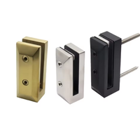 Spigot carré moderne en acier inoxydable SS316L 50x240mm pour balustrade en verre sans cadre, escalier et clôture de piscine