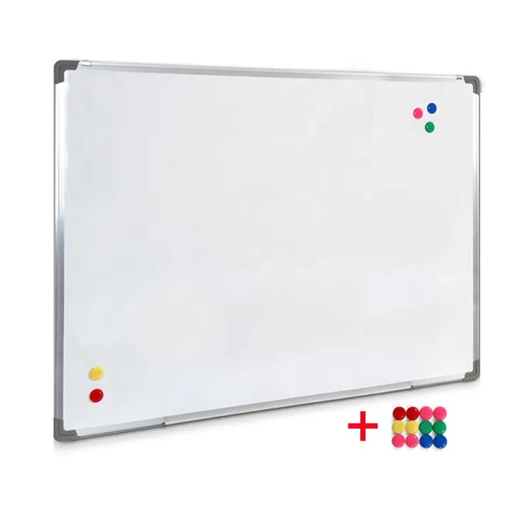 Wall mounted aluminum frame classroom teaching whiteboard school magnetic dry erase white board