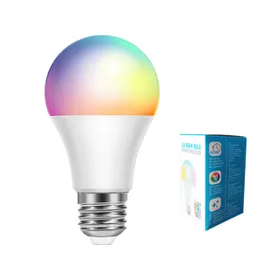 Indoor E27 Standard Base 9W Smart Remote Control RGB Color Changing Wifi Connecting LED Light Bulb