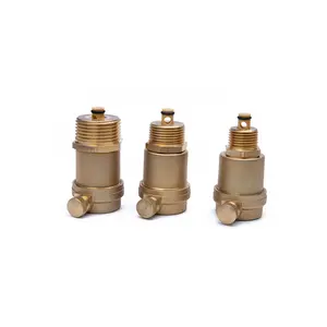 Good Sealing Brass Exhaust Valve 1/2'' 3/4'' 1'' Inch Male Thread Forged For Heating Pipeline Air Vent Valve