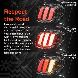 Feux arrière LED TRUE MODS pour <span class=keywords><strong>Harley</strong></span> <span class=keywords><strong>Davidson</strong></span> - <span class=keywords><strong>Clignotant</strong></span> F1, feu arrière rouge pour Sportster Dyna - Product Image 2