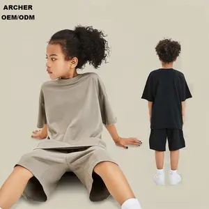 Populaire Zomer Groothandel Kinderkleding Kinderkleding Shorts Set Kleine Kinderen Meisjes Jongens Set Kleding 2 Stuks