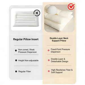 หมอนรองคอแบบปรับระดับได้สองระดับ ผลิตตามสั่งจากโรงงาน รองรับสรีระคออย่างเหมาะสม ขายส่งแบบ B2B OEM/ODM - Product Image 3