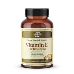 Gélules de Vitamine E 400 UI – Marque Blanche, Fabricant OEM – Antioxydant Naturel, Soutien Immunitaire, Santé de la Peau - Product Image 1