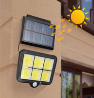 Projecteur solaire moderne à 120 LED, étanche IP65, certifié ROHS pour l'extérieur, pour la maison et le jardin