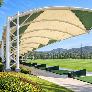 Tente de <span class=keywords><strong>golf</strong></span> avec structure en acier et membrane PVDF ETFE pour terrain de practice - Product Image 4