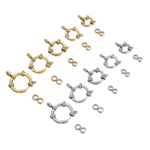 Cierre de resorte de acero inoxidable con forma de ocho para bricolaje, accesorio de joyería para collares y pulseras, accesorios de moda unisex - Product Image 5