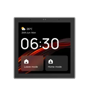 XZJ UE Tuya wifi zigbee painel de toque inteligente multifuncional sistema de casa inteligente dispositivo tela de controle central 4 Polegada 480x480