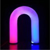 Fourniture extérieure LED arc-en-ciel couleur changeante lumières arc fête de mariage publicité lueur gonflable nuit course arc
