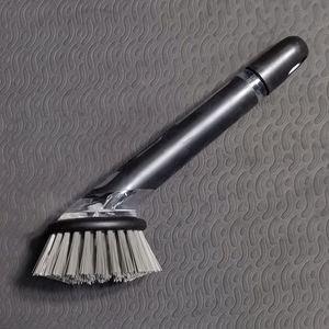 Kitchen Pot Bowl Cleaning Brush Long <b>Handle</b> TPR-PS Material Multifunctional Liquid Oil Hydraulic Cleaning Household Use Model - Product Image 4