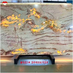 Losas de Cuarcita Nacarada Brasileña con Vetas Doradas, Cuarcita Natural Perla <span class=keywords><strong>Venta</strong></span> Beige para Encimeras Interiores, Paneles de Pared, <span class=keywords><strong>Pisos</strong></span> de Ducha - Product Image 1