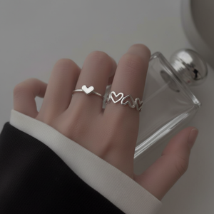 Vendita calda di tendenza gotico coppia anelli di moda regolabile con farfalla e sole intarsio 18K placcatura per uomini e ragazze gioielli - Product Image 1