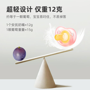 จุกนมหลอกเด็กรูปหัวใจ ขนาดมาตรฐาน ไหลช้า 0-12 เดือน สีฟ้า ซิลิโคนเนื้อนุ่ม - Product Image 1