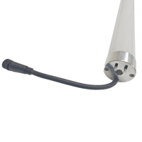 Tubo LED ADS DMX512 de 360 Grados 3D de 1M con Efecto Colorido, Tubo de Píxeles Digitales Programable, Luz de Escenario IP67 DC24V
