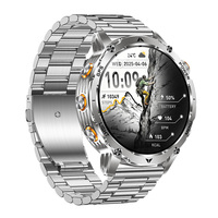 Montre connectée robuste pour l'extérieur avec GPS, écran AMOLED, carte SIM, écran de 1,7 pouces, batterie de 1100 mAh, étanche IPX8, suivi du sommeil et e-mail