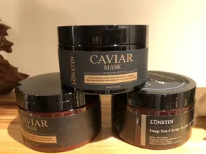 Champú y acondicionador de caviar sin sulfato con etiqueta privada personalizada OEM, conjunto de champú orgánico para el cuidado del cabello con aceite de argán