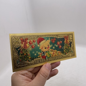 Stock prêt à l'emploi design de noël faux accessoire argent 2 dollars us billet de banque <span class=keywords><strong>en</strong></span> feuille d'<span class=keywords><strong>or</strong></span> - Product Image 4