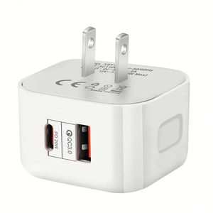Super Fast Charging 20W PD Charger <b>Type</b> <b>c</b> +QC3.0 USB Mobile Phone <b>Adapter</b> US EU UK <b>Plug</b> - Product Image 4