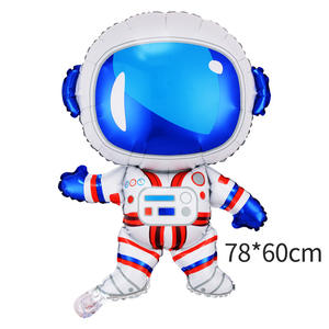 Decoración para Fiesta de Cumpleaños con Temática Espacial para Niño, Globo de Aluminio con Diseño de Mono de Dibujos Animados, Cohete y Astronauta - Product Image 4