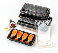 Bingo Wholesale Chine – Barquettes alimentaires jetables écologiques en plastique pour sushis avec couvercle