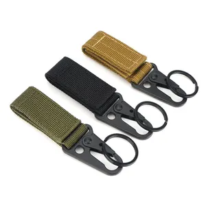 Gacent Factory Customizable Heavy Duty Reusable Nylon Injection Hook And Loop Soft Velcroes Tape for Molle Lanyard Keychain