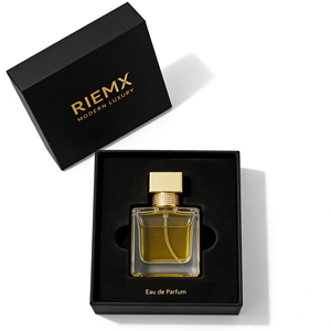 Boîte rigide de haute qualité pour parfum, avec couvercle magnétique, finition soft touch, estampage à chaud, impression personnalisée, fabrication sur mesure. - Product Image 3