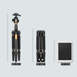 Trépied de voyage portable pour appareil photo numérique, monopode, équipement de photographie, charge 10KG, 62'', modèle Q 666 - Product Image 4