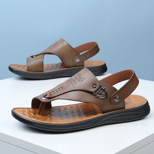 Chanclas para Hombre: Sandalias de Playa Antideslizantes de Primera Calidad para Hombre—Calzado Informal de Verano para Exteriores, Sandalias Modernas de Estilo Coreano - Product Image 1