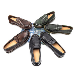 Mocasines Retro de Piel Genuina de Primera Capa para Hombre, Antideslizantes, Ligeros y Cómodos para Conducir - Product Image 5