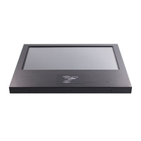 PC de panel industrial todo en uno de 15 pulgadas con lector RFID de pantalla táctil y micrófono PC de control de acceso de carcasa de hierro y accesorios
